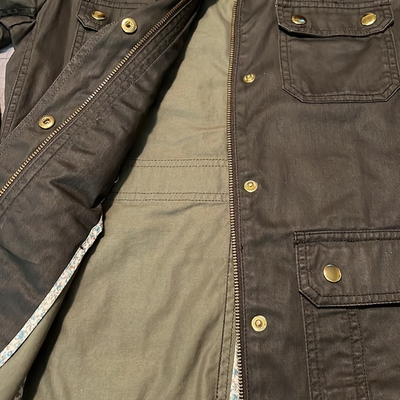 J Crew Olive Drab Relaxed Boyfriend Field Jacket. XS - Picture 3 of 8